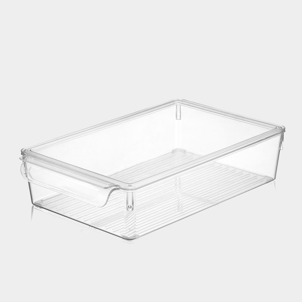    Dünya Plastik Şeffaf Buzdolabı Organizer Kapaklı 20x32,5x7cm  
