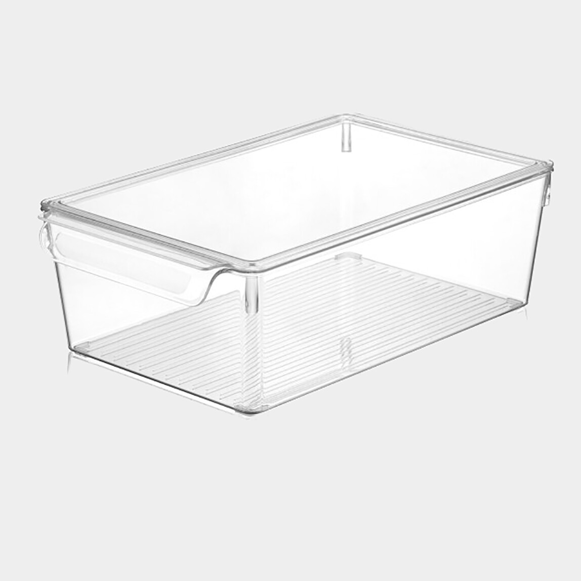    Dünya Plastik Şeffaf Buzdolabı Organizer Kapaklı 20x32,5x10cm  