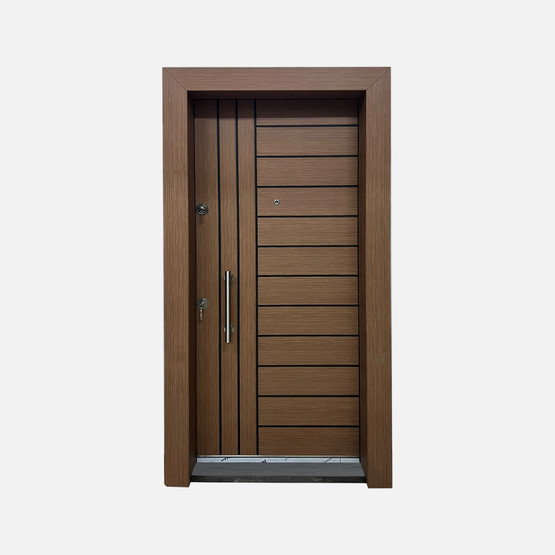 İdealim KM-101 Krom Seri PVC Mono Çelik Kapı