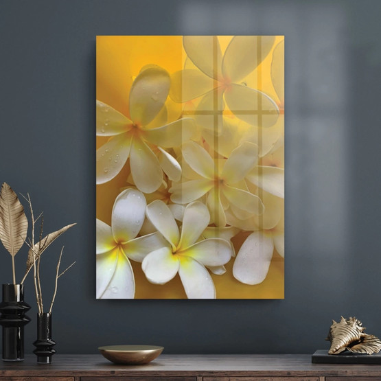 Doğaner Glow Cam Tablo White Lily Desenli 50x70 cm 