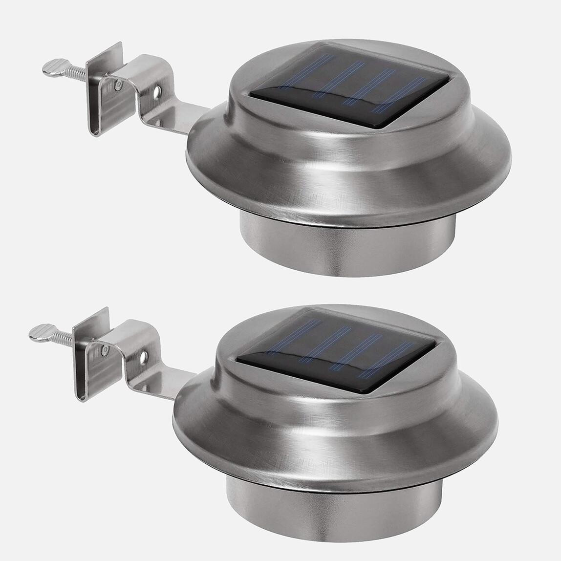    Paslanmaz 2'li Solar Panel Led Aydınlatma  