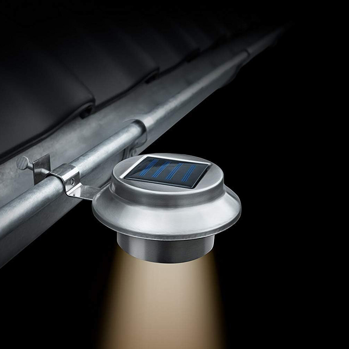    Paslanmaz 2'li Solar Panel Led Aydınlatma  