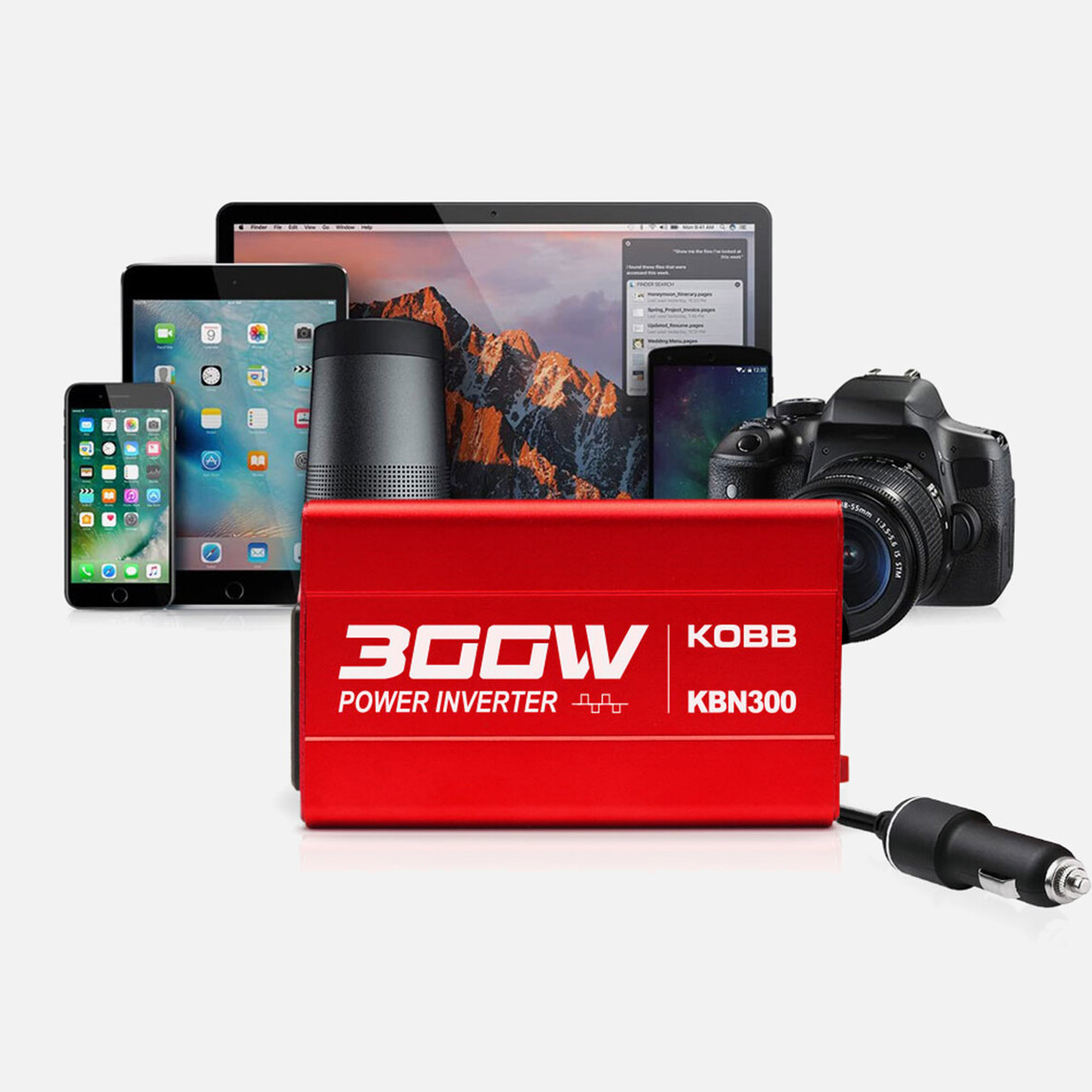    Kobb Kbn300 12V/220V 300Watt Modifiye Sinüs Dönüştürücü İnvertör 