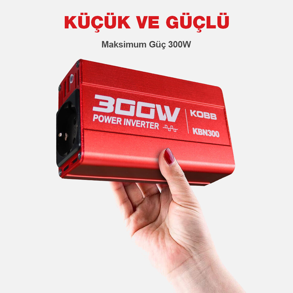    Kobb Kbn300 12V/220V 300Watt Modifiye Sinüs Dönüştürücü İnvertör 