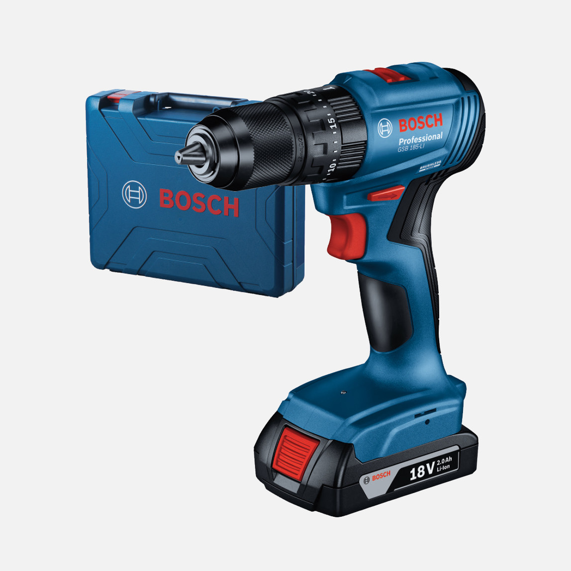    Bosch GSB 185-LI 2,0 Ah Profesyonel Darbeli Çift Akülü Vidalama  
