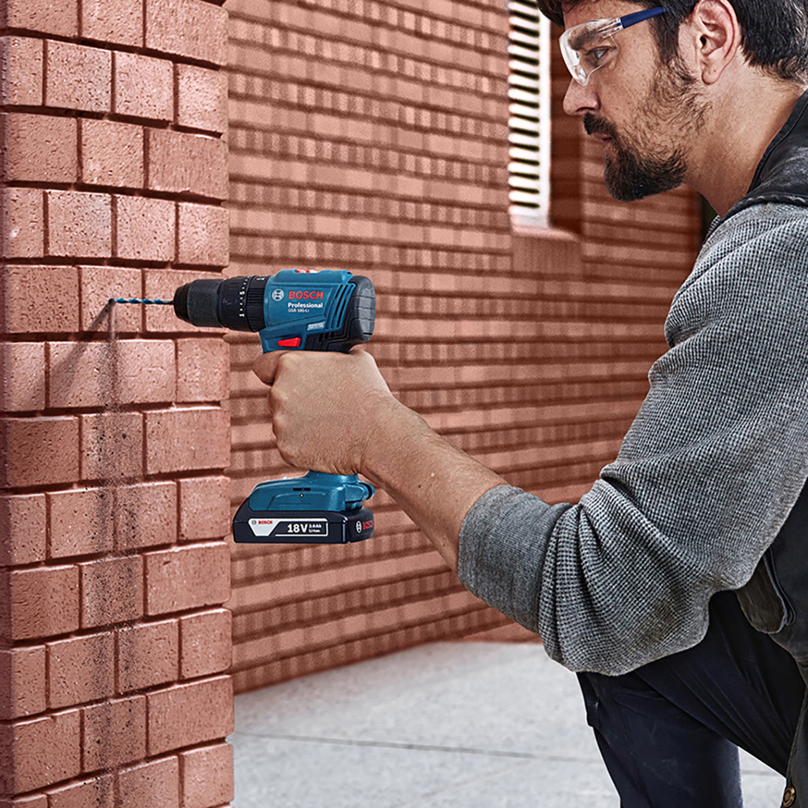   Bosch GSB 185-LI 2,0 Ah Profesyonel Darbeli Çift Akülü Vidalama  