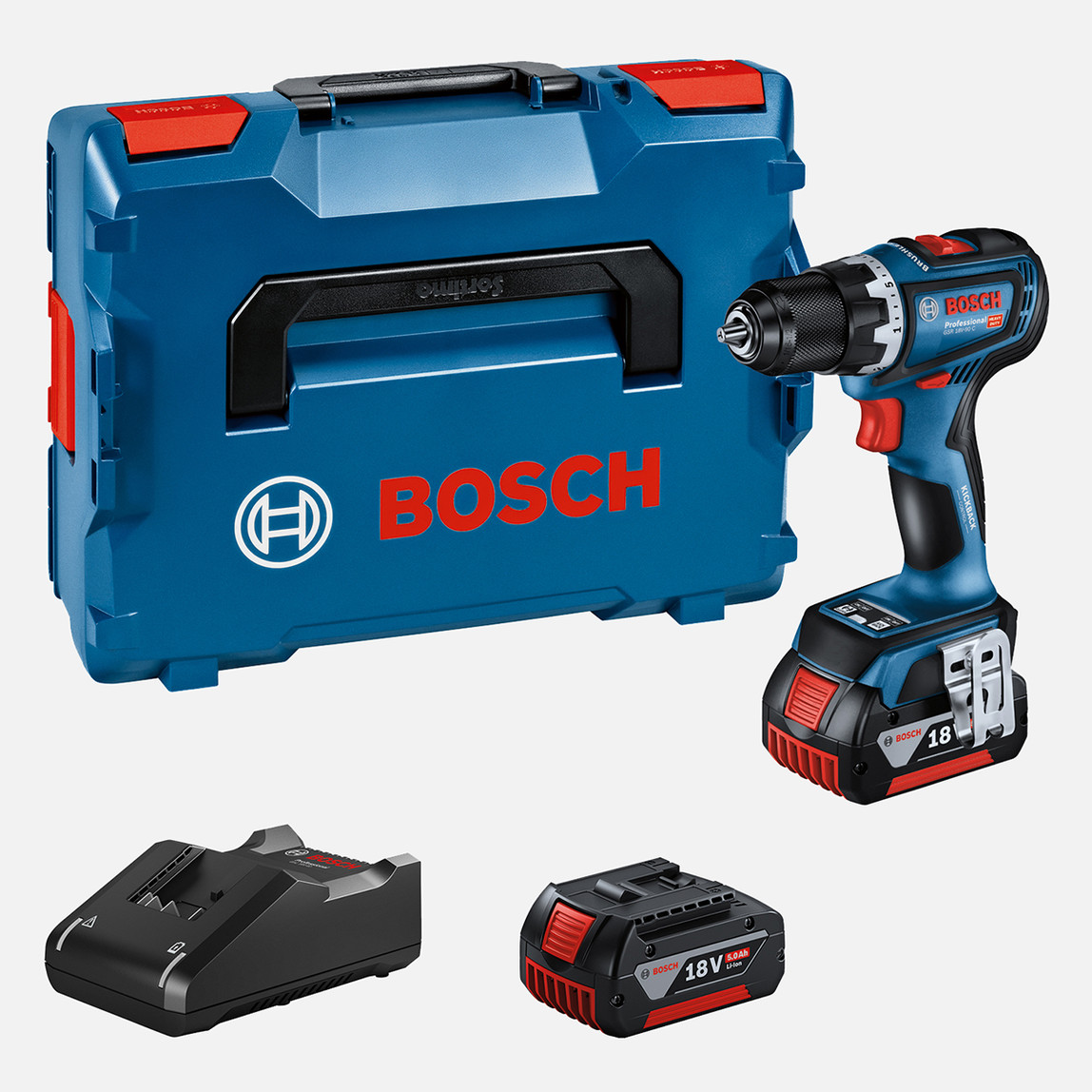    Bosch GSR 18V-90 C Profesyonel Darbesiz 2x5.0 Ah. Akülü Vidalama  