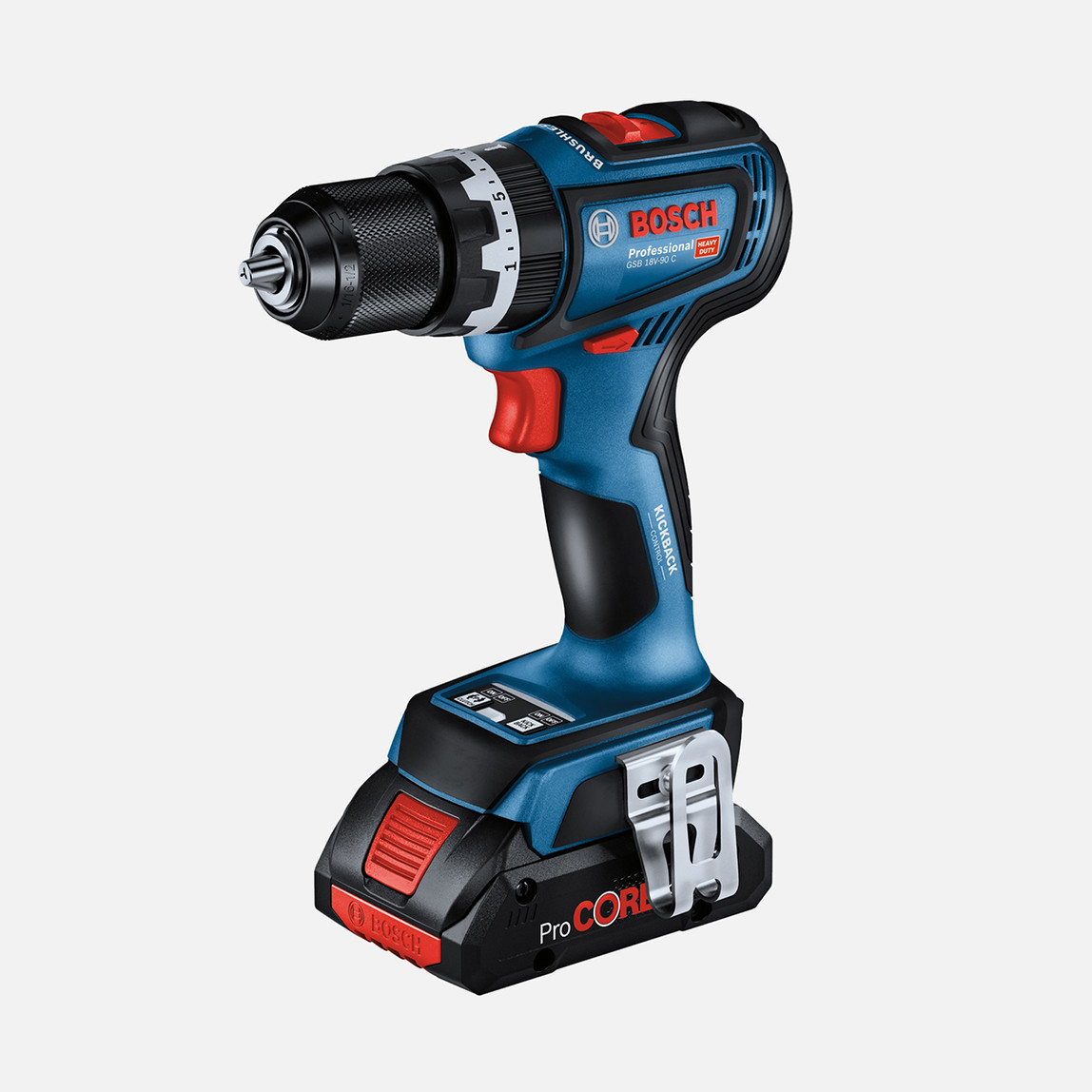    Bosch GSB 18V-90 C 2x5.0 Ah. Profesyonel Darbeli Akülü Vidalama  