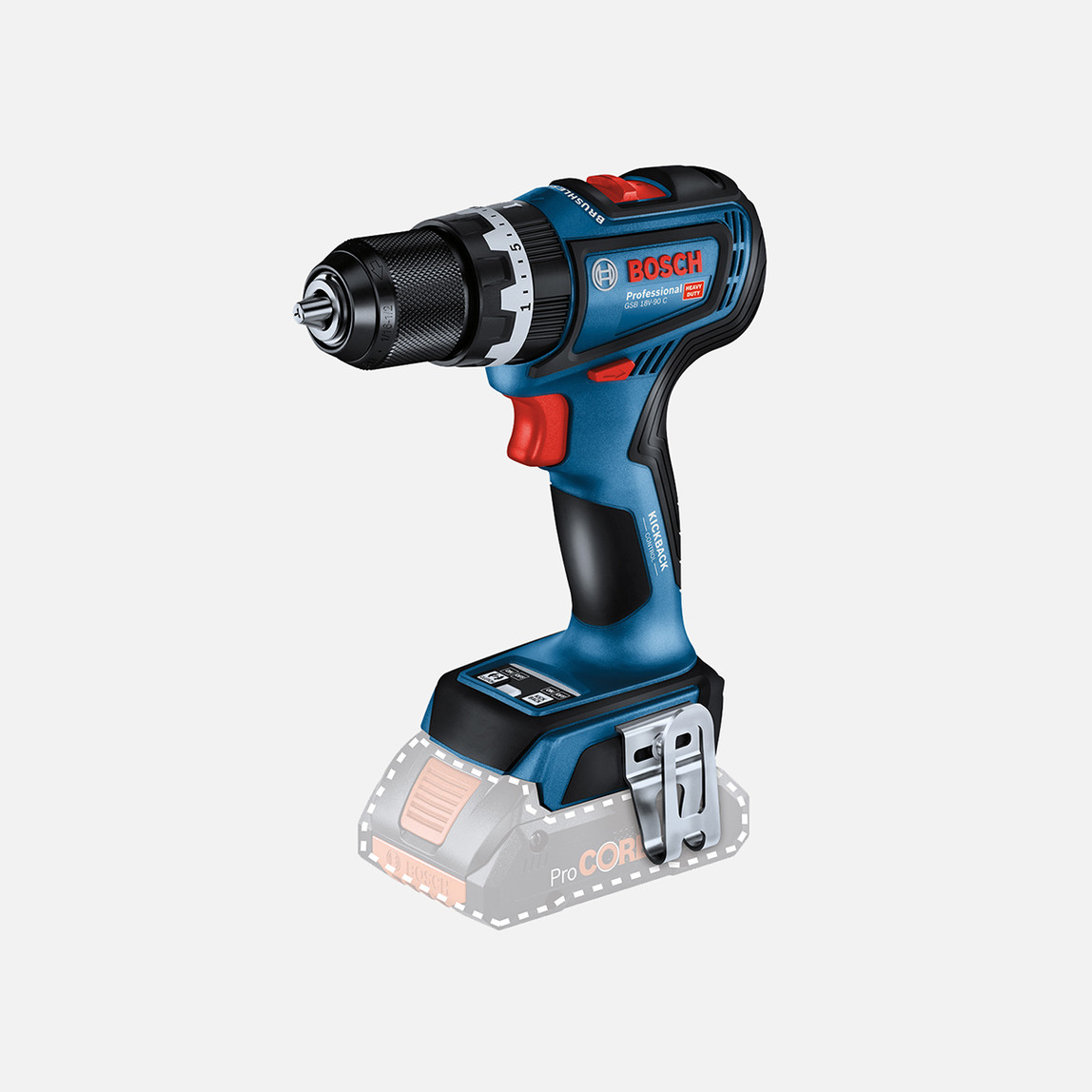    Bosch GSB 18V-90 C Solo Profesyonel Darbeli Akülü Vidalama (Akü ve Şarj Cihazı Dahil Değildir.) 