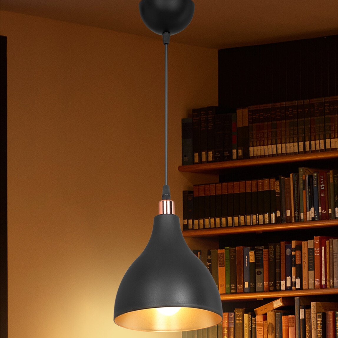    Ronda Siyah Tekli Şapka Sarkıt 