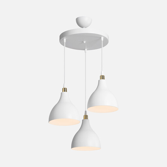 Ronda 3'lü Sarkıt Avize Beyaz