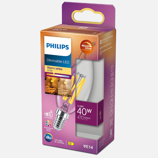 Philips Led Classic BA35 Cl 3.4 W Sıcak Beyaz E14 LED Ampul