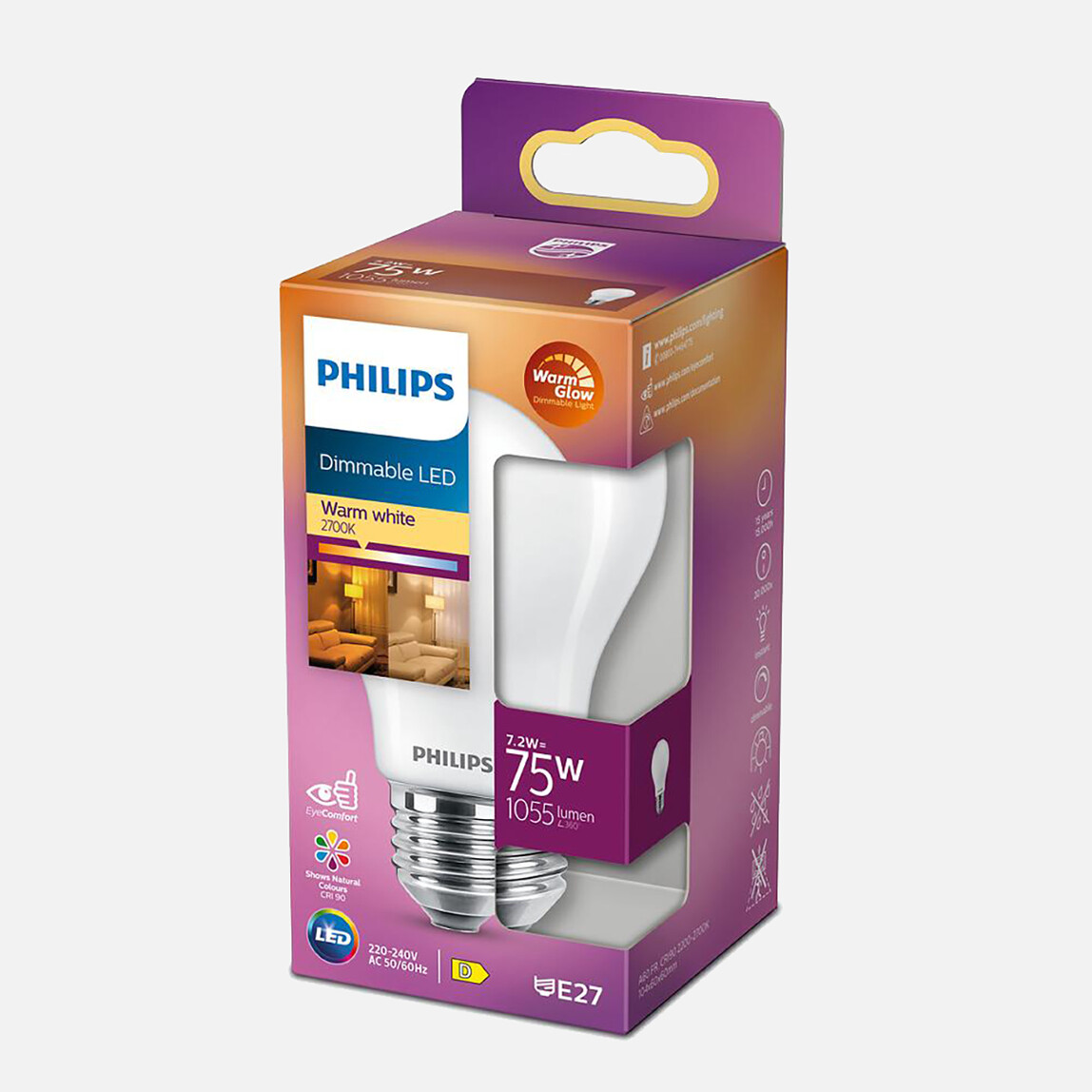    Philips Led Classic A60 FR 7.2 W Sıcak Beyaz E27 LED Ampul 