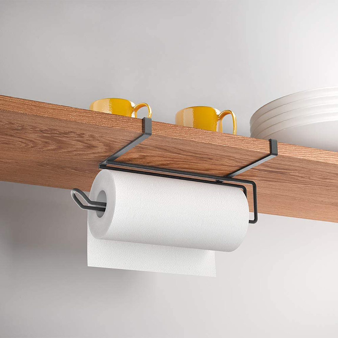    Metaltex Easy Roll Pvc Siyah Mutfak Rafı 