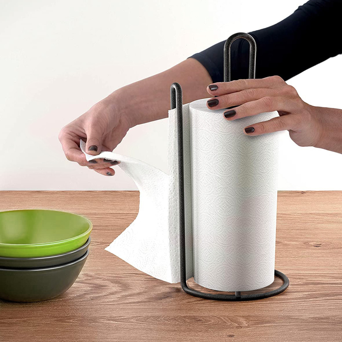    Metaltex Dikey Pvc Siyah Kağıt Havluluk 