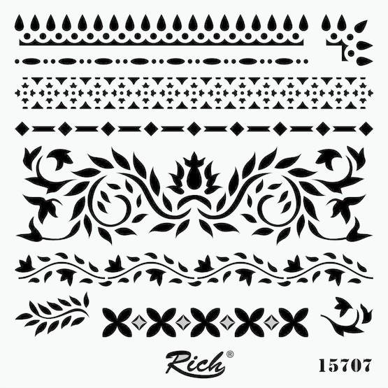 Stencıl Kare 25x25 15707  