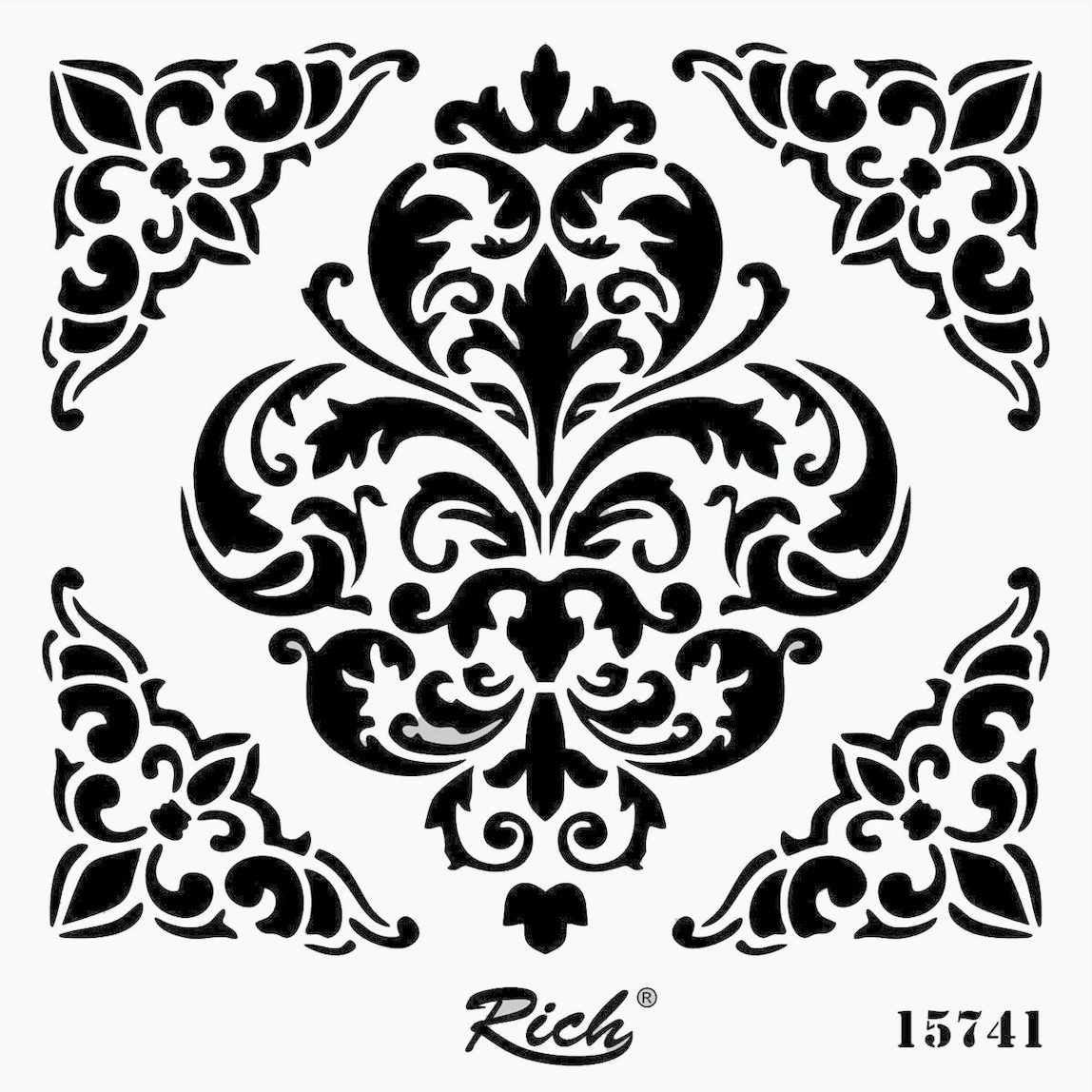    Stencıl Kare 25x25 15741   