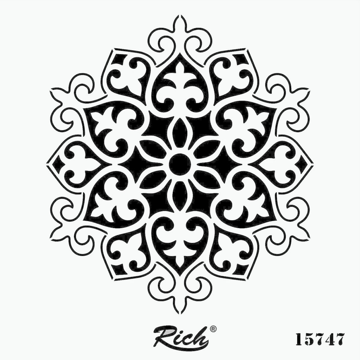    Stencıl Kare 25x25 15747   