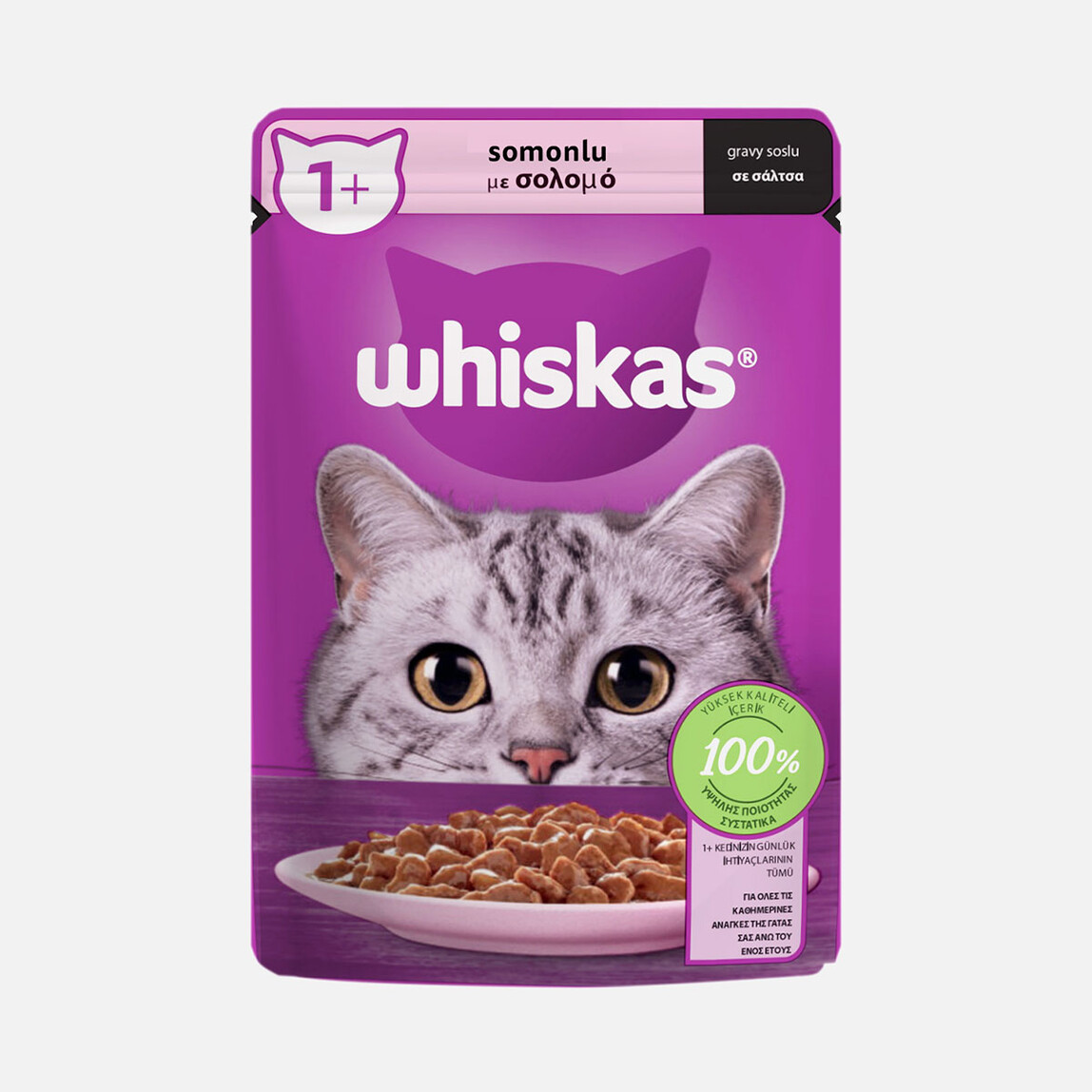    Whiskas Somonlu Poşet Yaş Mama 85g  