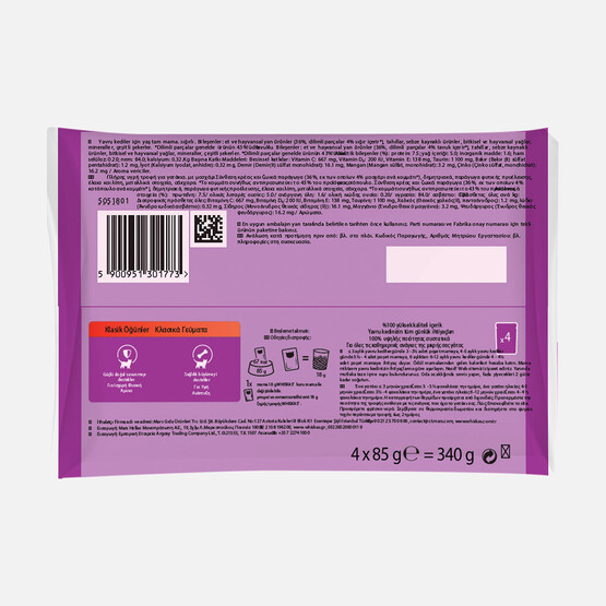 Whiskas Yavru Klasik Öğünler Poşet Yaş Mama 340g 