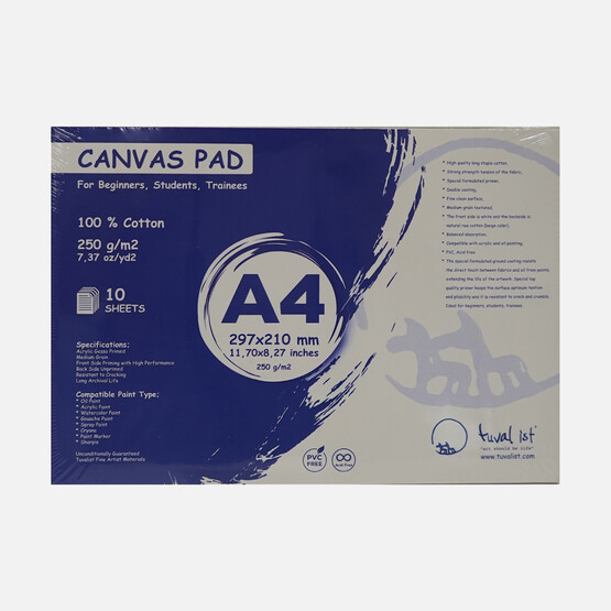 Canvas Pad A4 10 Yaprak 29,7x21 cm