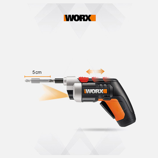Worx WX252 4 V 1.5 Ah Tek Akülü Li-ion Darbesiz Akülü Vidalama + 10 adet Bits Uç  