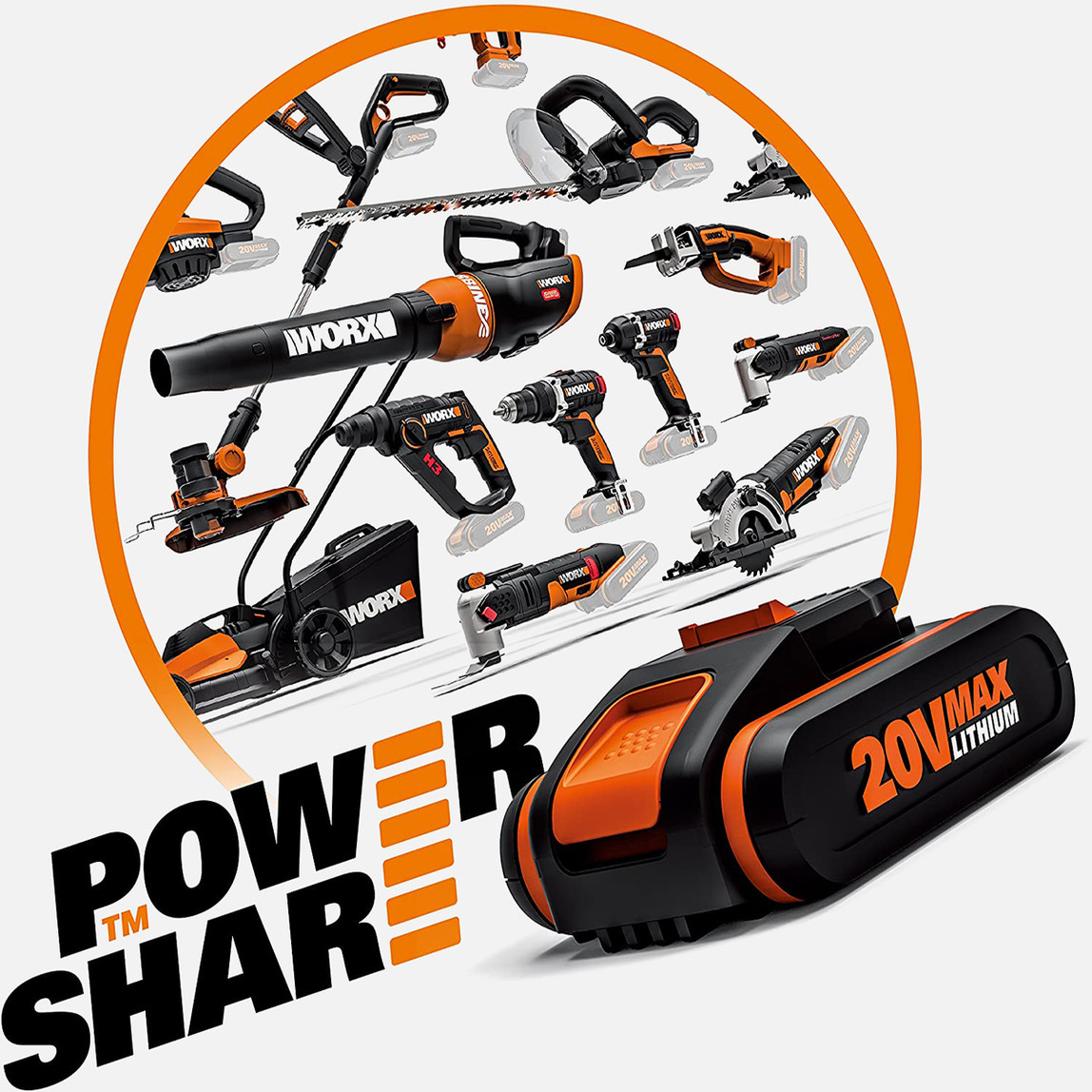    Worx WX102 20 V 2 Ah Çift Akülü Li-ion Darbeli Akülü Matkap   