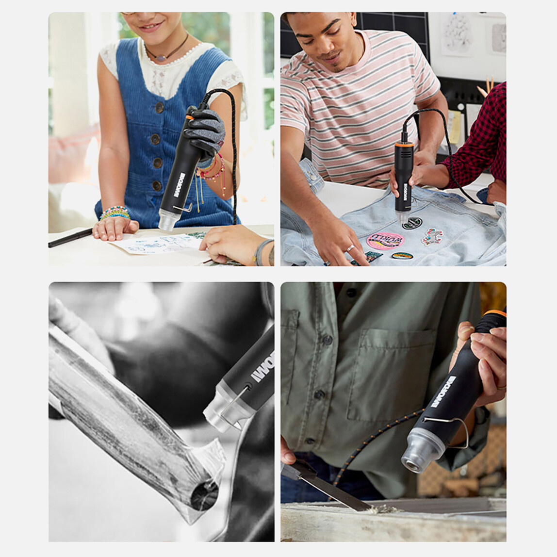    WORX WX743.9 MAKERX 20Volt Profesyonel Sıcak Hava Tabancası (Akü Dahil Değildir)  