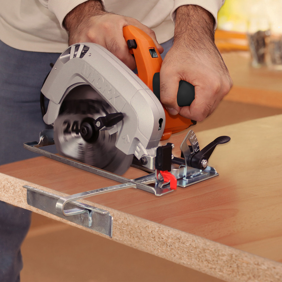    Worx WX445 1600 W Profesyonel Lazerli Daire Testere  