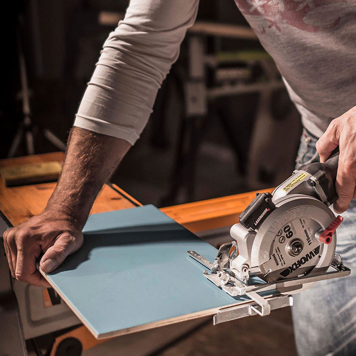    Worx WX437 800 W Profesyonel Çok Amaçlı Lazerli Daire Testere  