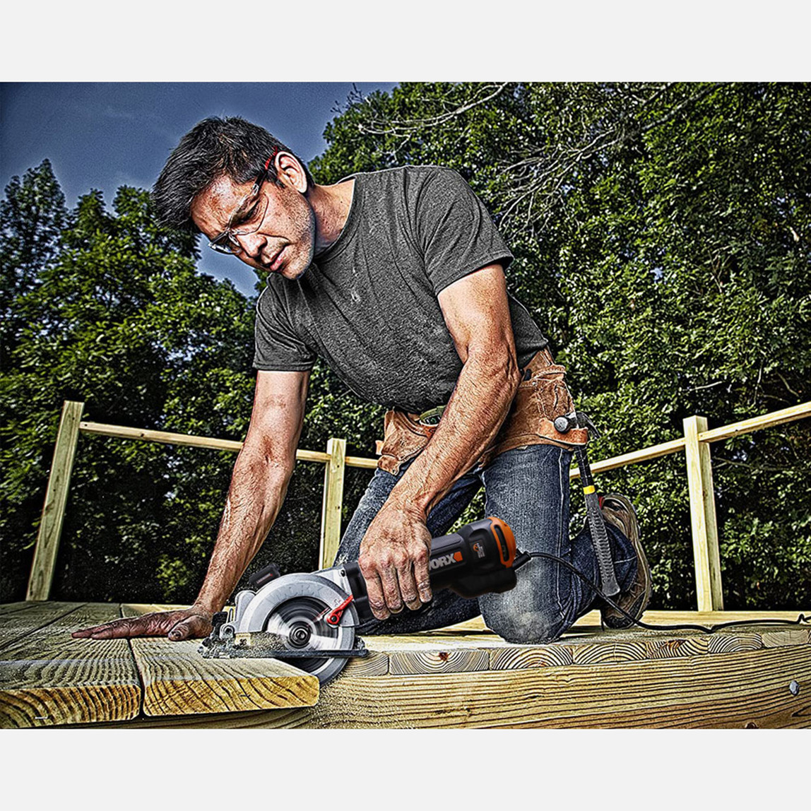    Worx WX437 800 W Profesyonel Çok Amaçlı Lazerli Daire Testere  