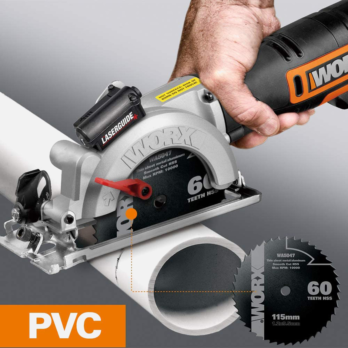    Worx WX437 800 W Profesyonel Çok Amaçlı Lazerli Daire Testere  
