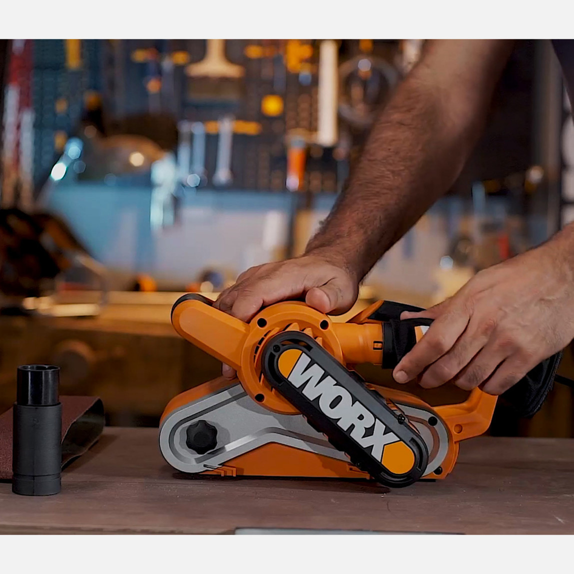    WORX WX661.1 950Watt Profesyonel Devir Ayarlı Tank Zımpara  
