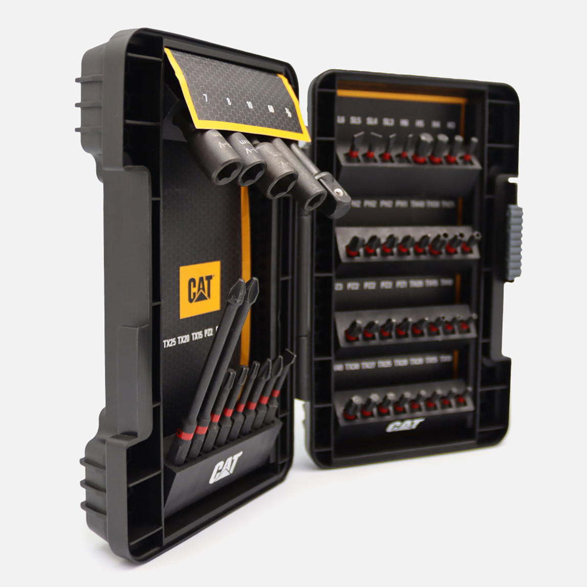    CAT DA01902 45 Parça Manganez Fosfat Alaşımlı Vidalama Uç Seti  