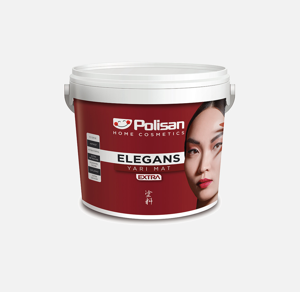    Polisan 12,5 L Elegans Extra Yarı Mat Beyaz Boya 