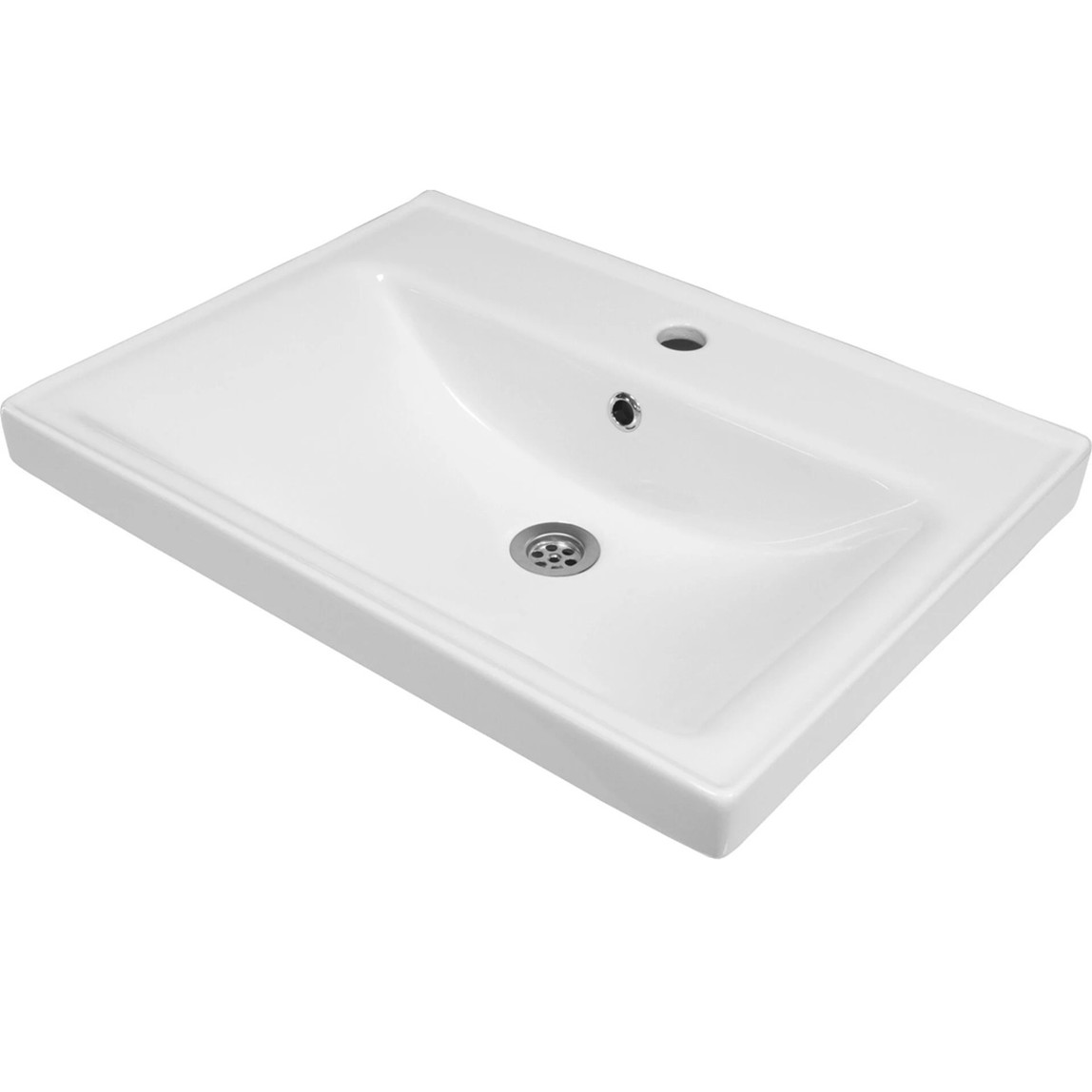    New Bahar Aynalı 60 cm Takım Banyo Dolabı Beyaz 