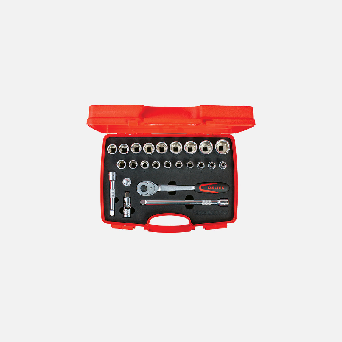    İzeltaş Lokma Anahtar Seti 1/4-1/2 6 Köşe 