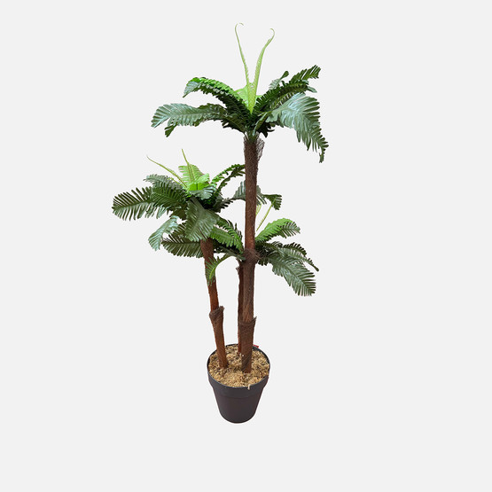 Dekoratif Yapay Cycas 3lü Ağaç 155 cm