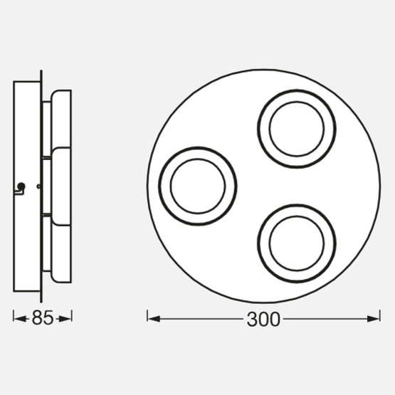 Smart Orbis Round Wifi 18 W 3'lü Sıva Altı Gömme Led Spot