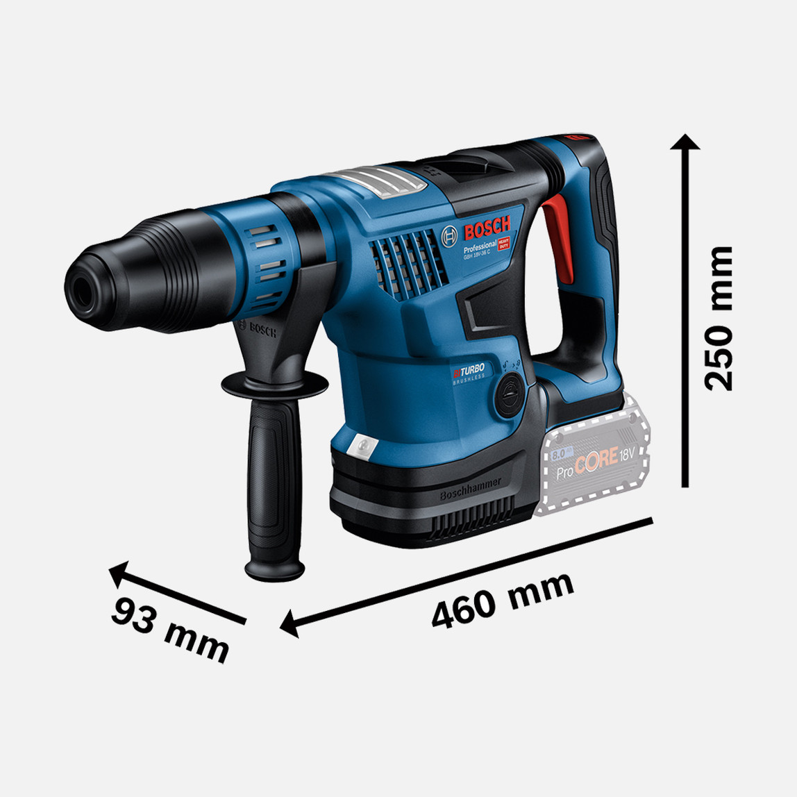   Bosch GBH 18V-36 C Solo Akülü Kırıcı Delici (Akü ve Şarj Cihazı Dahil Değildir.) 
