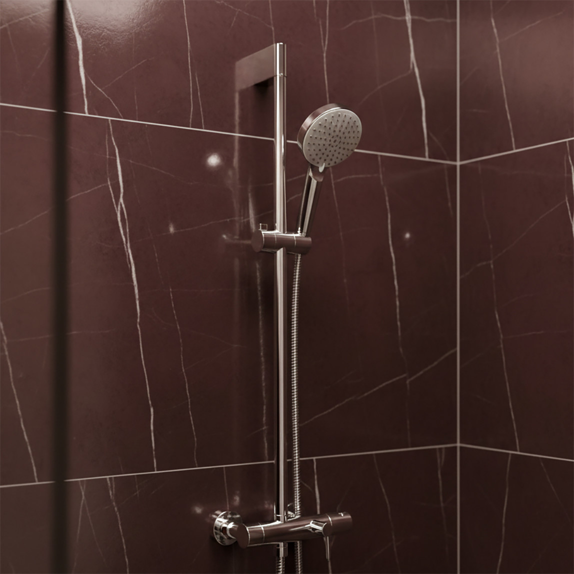    Hansgrohe Crometta 1 Jet Duş Seti Beyaz/Krom 