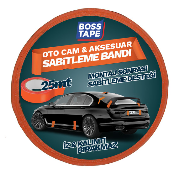 Cam Aksesuar Sabitleme Bandı Turuncu 45mmx25mt 