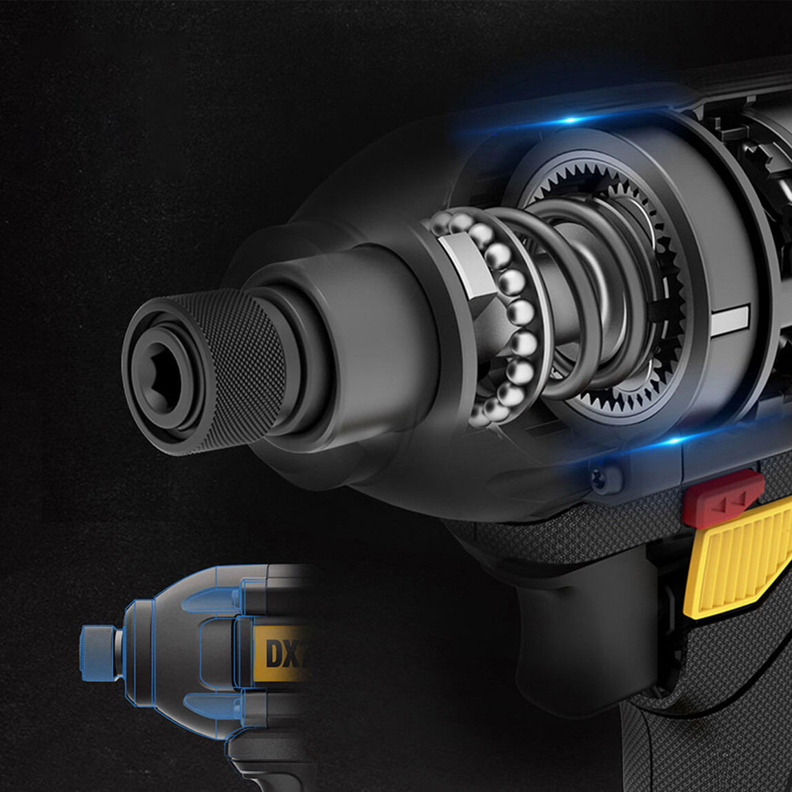    CAT DX71 18Volt 2.0Ah Li-ion Çift Akülü 215Nm Kömürsüz Profesyonel Şarjlı Darbeli Tornavida  