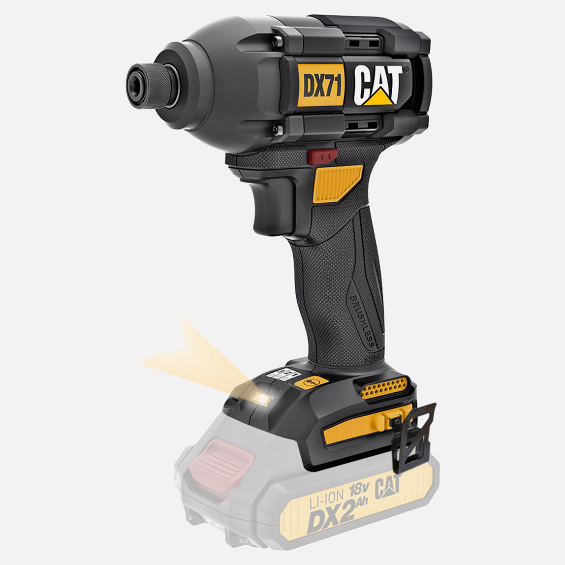    CAT DX71B 18Volt 215Nm Kömürsüz Profesyonel Şarjlı Darbeli Tornavida(Akü ve Şarj Cihazı Dahil Değildir.) 