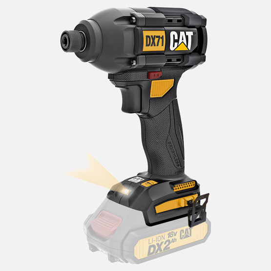 CAT DX71B 18Volt 215Nm Kömürsüz Profesyonel Şarjlı Darbeli Tornavida(Akü ve Şarj Cihazı Dahil Değildir.)