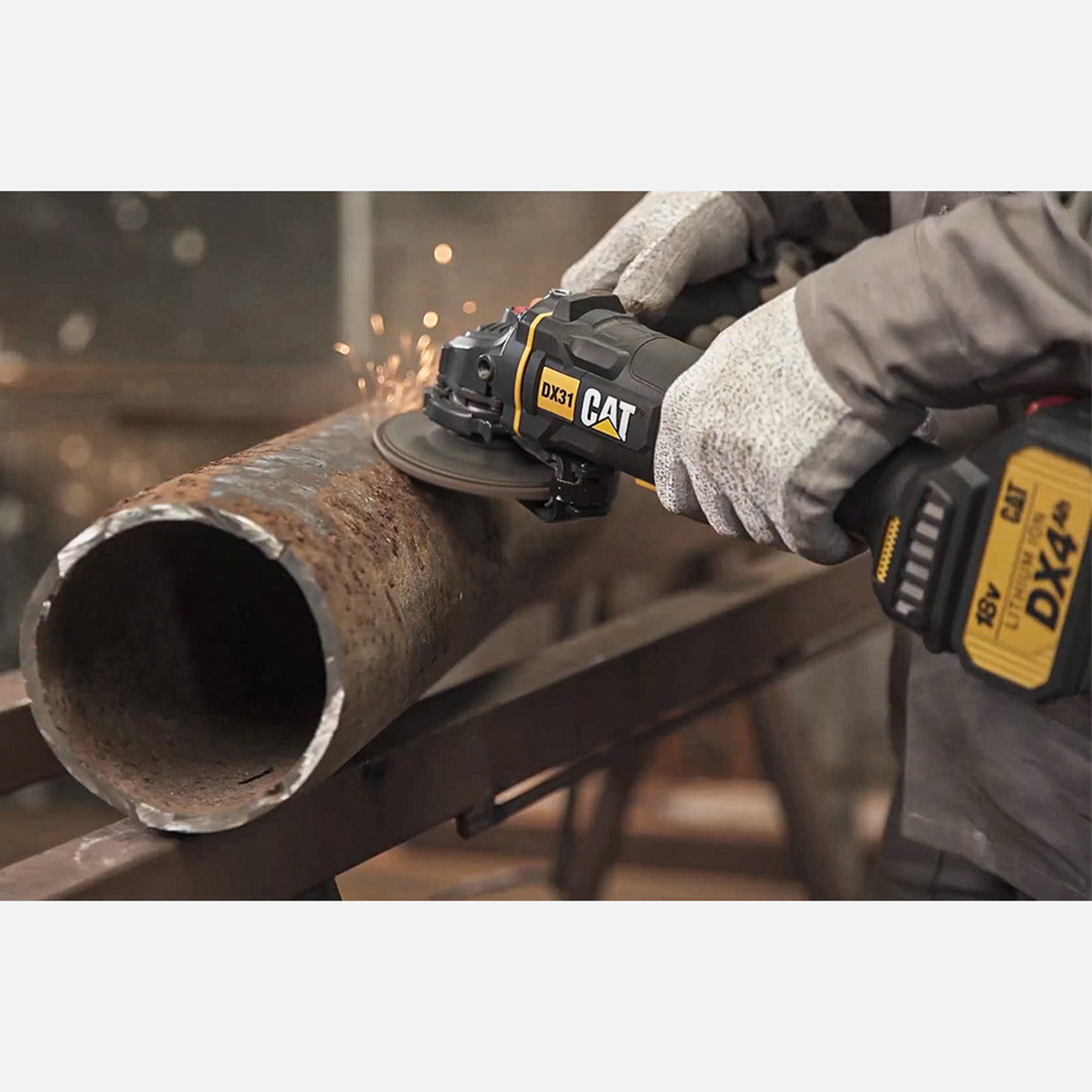    CAT DX31B 18Volt 115mm Kömürsüz Profesyonel Avuç Taşlama(Akü ve Şarj Cihazı Dahil Değildir.) 