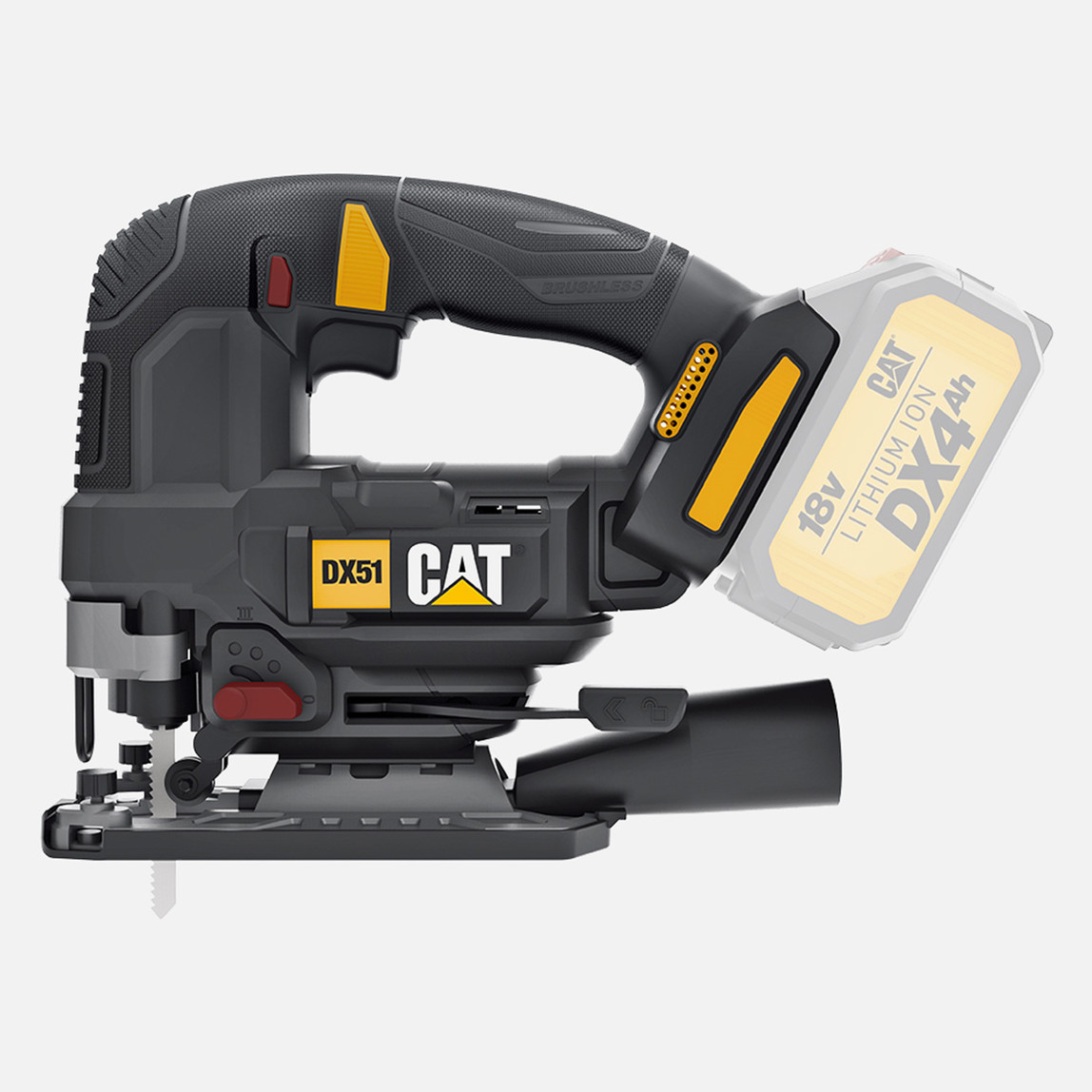    CAT DX51B 18Volt Kömürsüz Profesyonel Dekupaj Testere(Akü ve Şarj Cihazı Dahil Değildir.) 