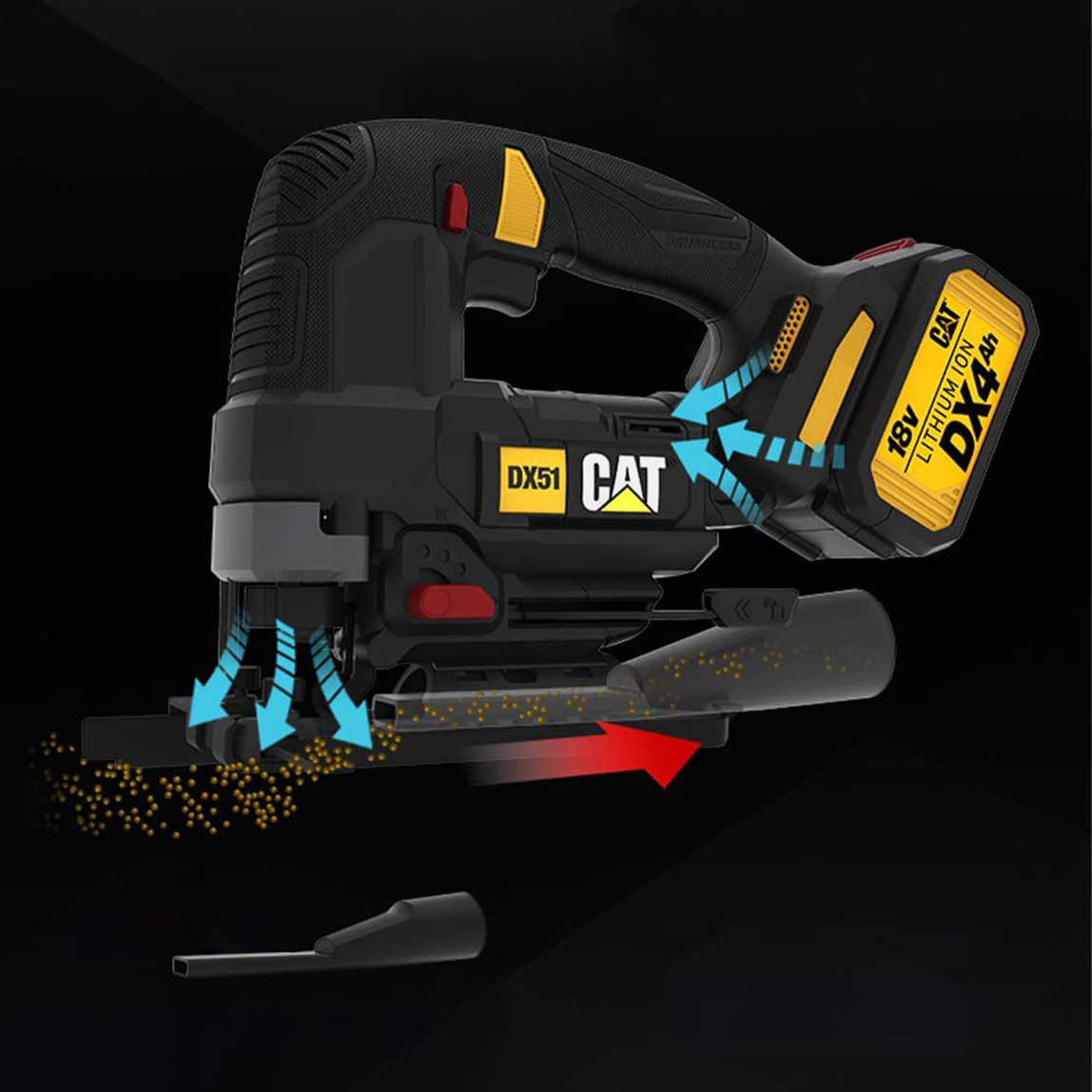   CAT DX51B 18Volt Kömürsüz Profesyonel Dekupaj Testere(Akü ve Şarj Cihazı Dahil Değildir.) 