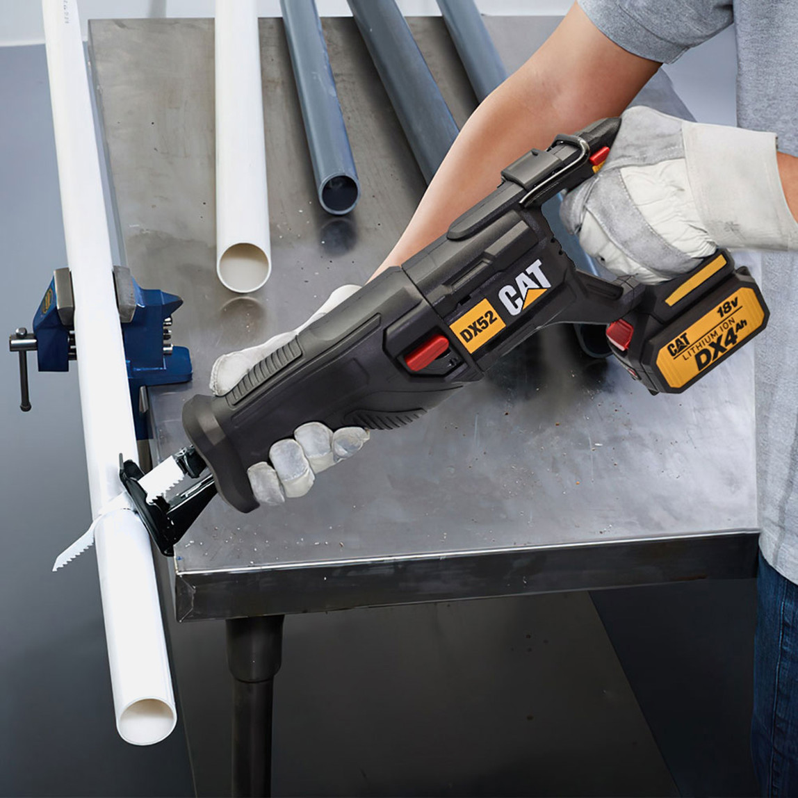    CAT DX52B 18Volt Profesyonel Tilki Kuyruğu Testere (Akü ve Şarj Cihazı Dahil Değildir.) 