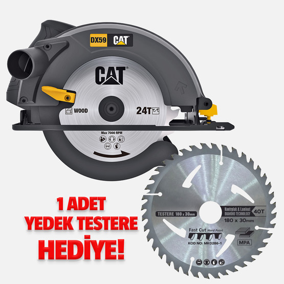 CAT DX59 1400Watt 185mm Profesyonel Daire Testere